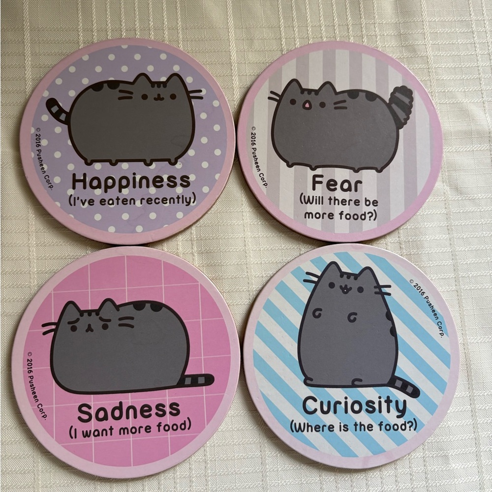 Pusheen Cork Coasters